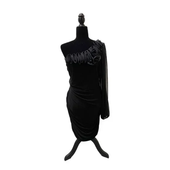 Taboo Dresses | Taboo Black One Shoulder Dress Evening Splendor Little Black Dress Xl | Color: Black | Size: Xl | Kayco1000's Closet Taboo Dresses | Taboo Black One Shoulder Dress Evening Splendor Little Black Dress Xl | Color: Black | Size: Xl | Kayco1000's Closet